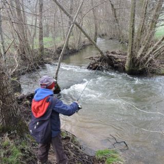 P&ecirc;che dans le Mesvrin