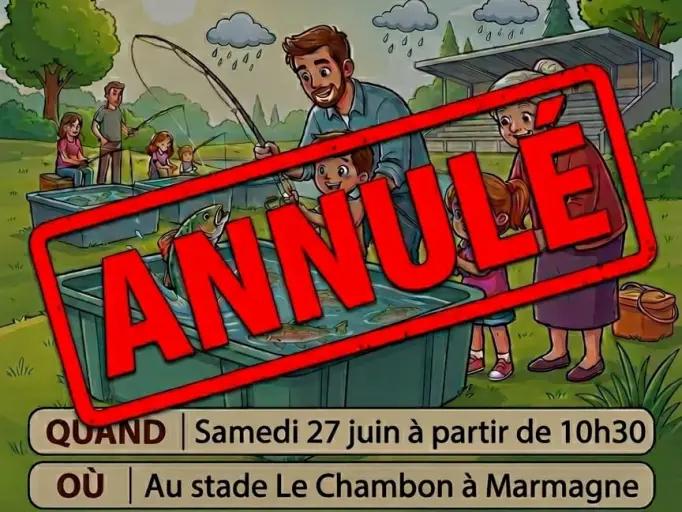 Annulation de l'animation p&ecirc;che samedi 27 juin