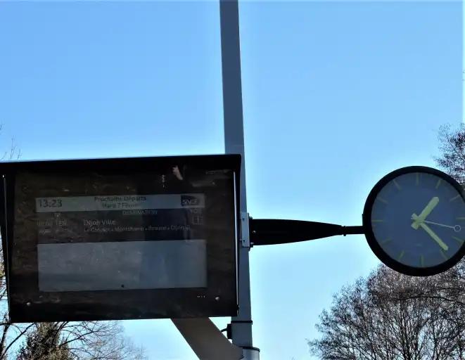 Le nouveau t&eacute;l&eacute;affichage en gare est op&eacute;rationnel