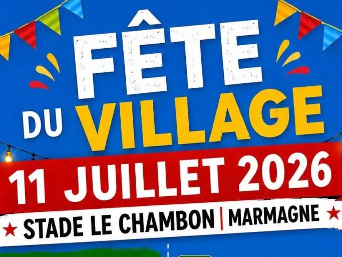 🎉&nbsp;La F&ecirc;te du Village de Marmagne approche&nbsp;: rendez-vous le samedi 11&nbsp;Juillet 2026&nbsp;!