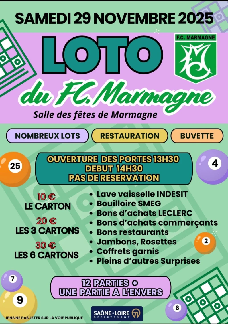 Loto du FC.Marmagne