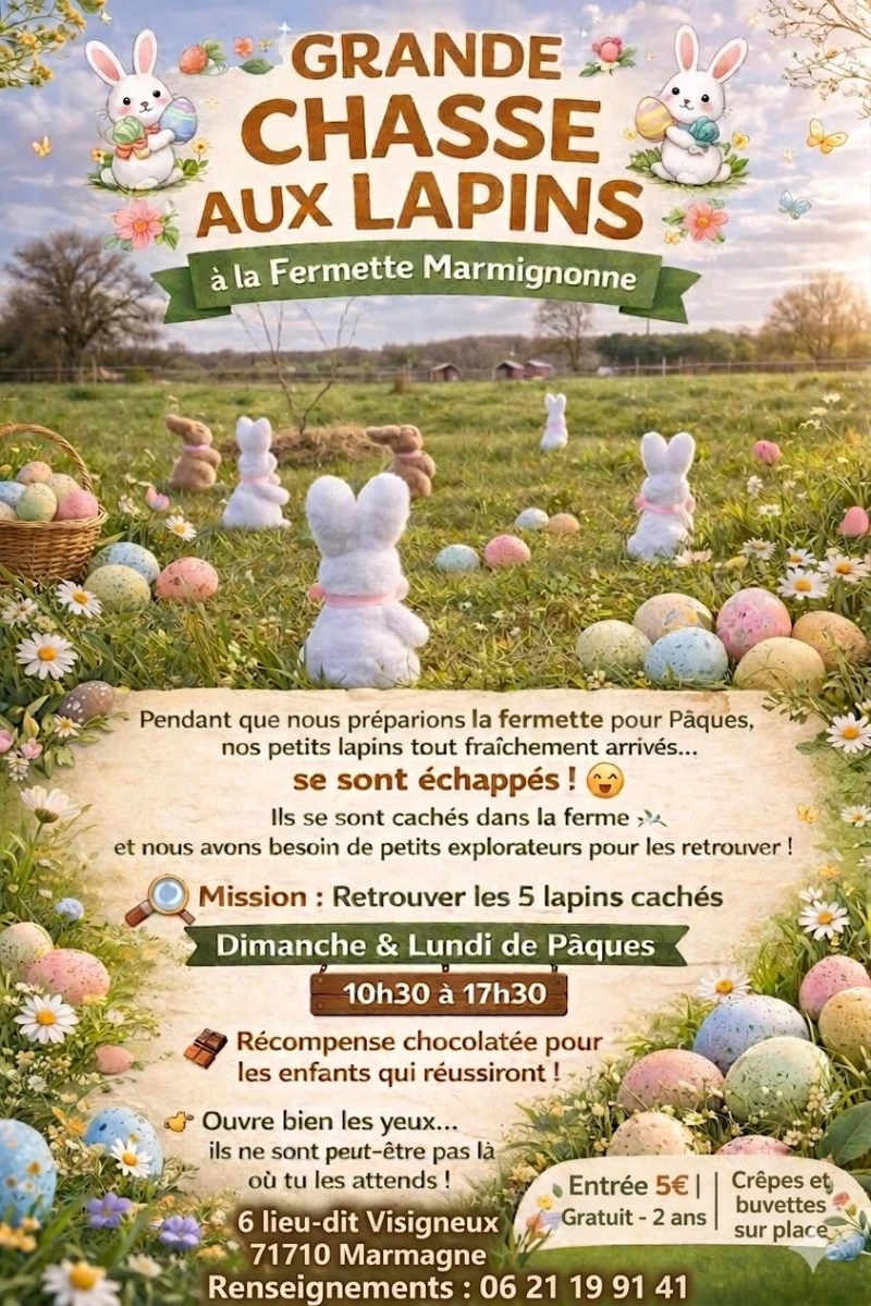 Grande chasse aux lapins de Pâques 
