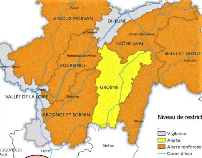 Restrictions d'eau:la commune est toujours en alerte renforc&eacute;e