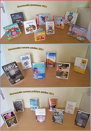 Les nouveaut&eacute;s 2021 sont arriv&eacute;es &agrave; la biblioth&egrave;que