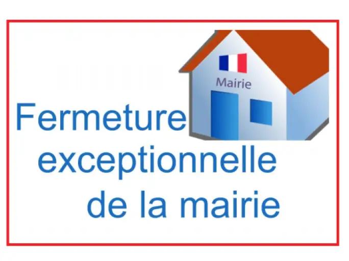 Fermeture du secr&eacute;tariat de mairie