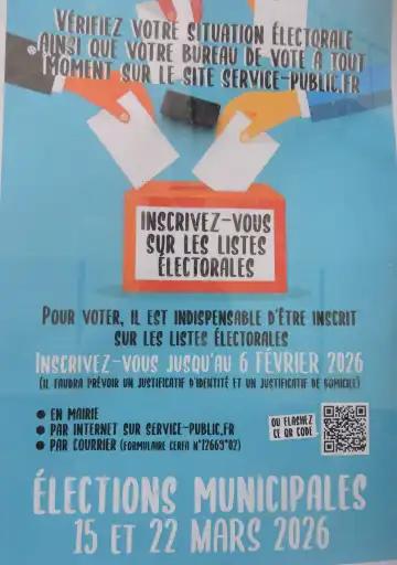Inscription listes &eacute;lectorales