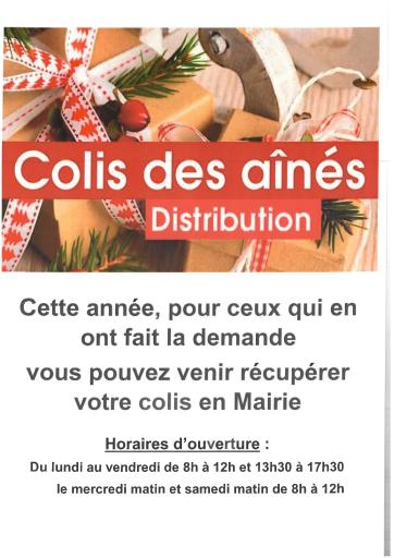 Distribution des colis de No&euml;l