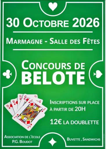 Concours de belote de l'&eacute;cole