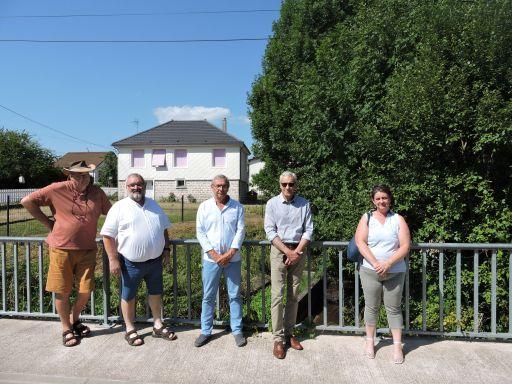 David Marti pr&eacute;sident de la CUCM en visite sur la commune