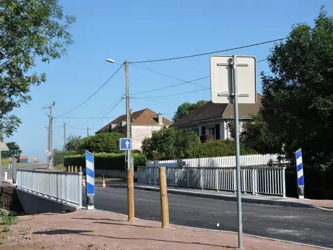 La rue de la gare r&eacute;ouverte &agrave; la circulation
