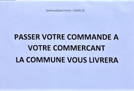 Un service de livraison &agrave; domicile mis en place par la commune