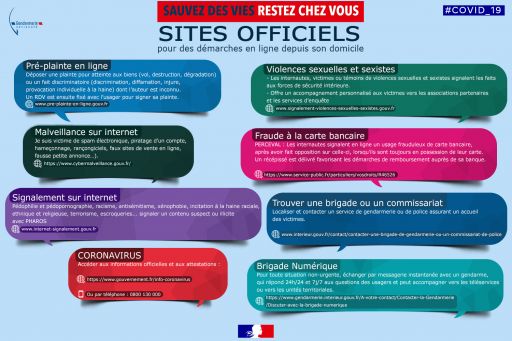 Sites officiels pour des d&eacute;marches en ligne depuis son domicile